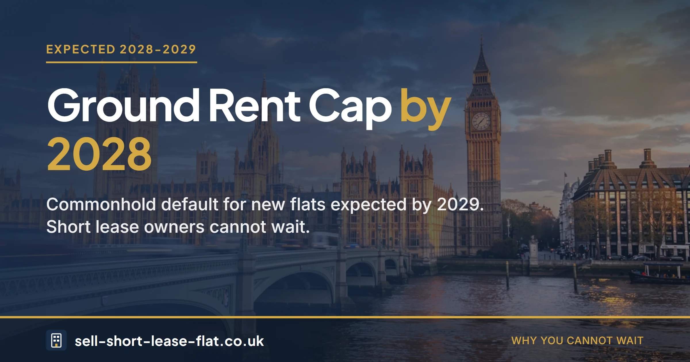 Ground rent cap expected by 2028, commonhold default by 2029 - context for short lease flat owners