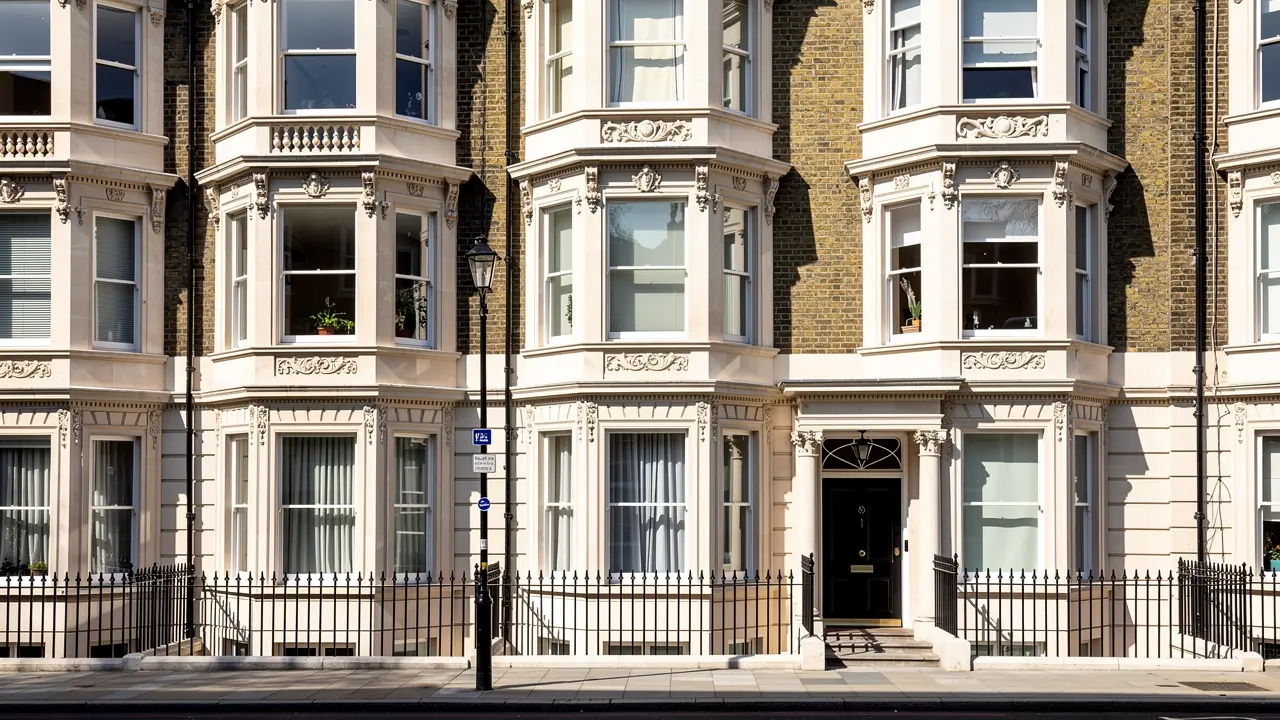 Exterior of a London flat available for free valuation from short lease specialists
