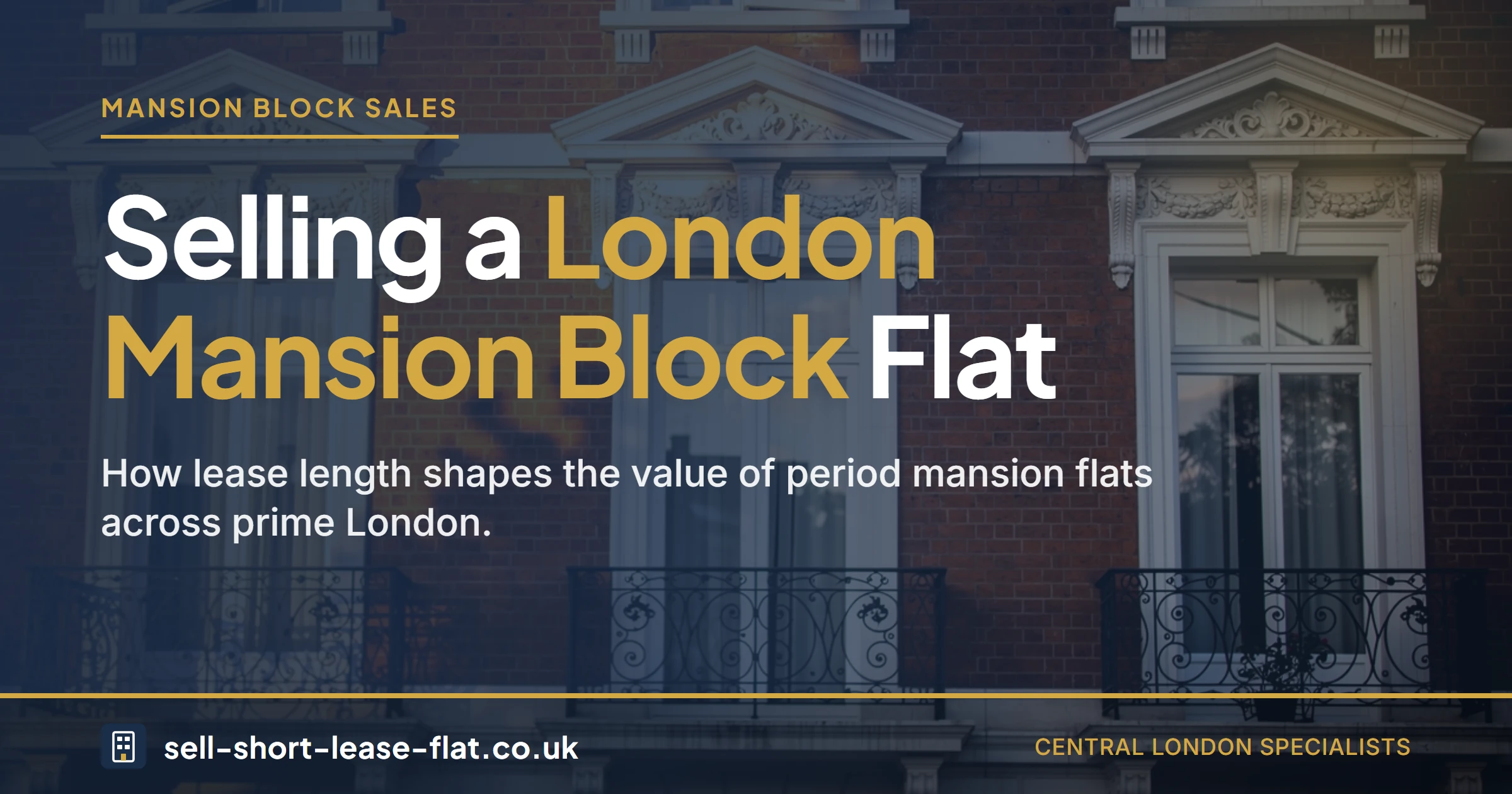 Selling a London mansion block flat with a short lease and reduced value